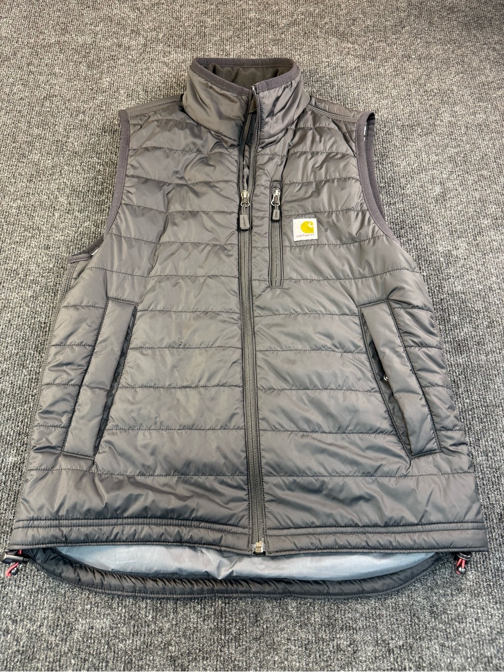 Carhartt Mens Small Rain Defender Black Quilted Puffer Vest